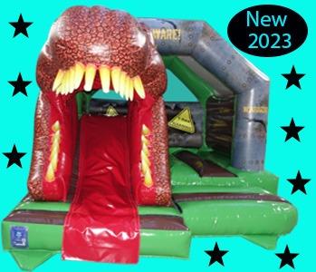 3D Single Head Dinosaur front Slide 1575