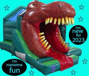 3D Single Head Dinosaur front Slide 1575