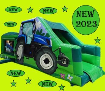 27ft Blue Tractor Obstacle Course 1584
