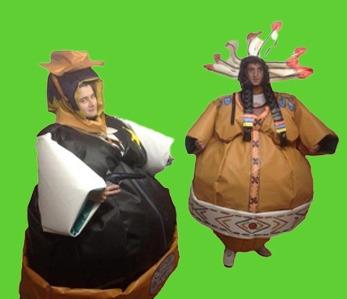 Cowboy and Indian Sumo Suits 1304
